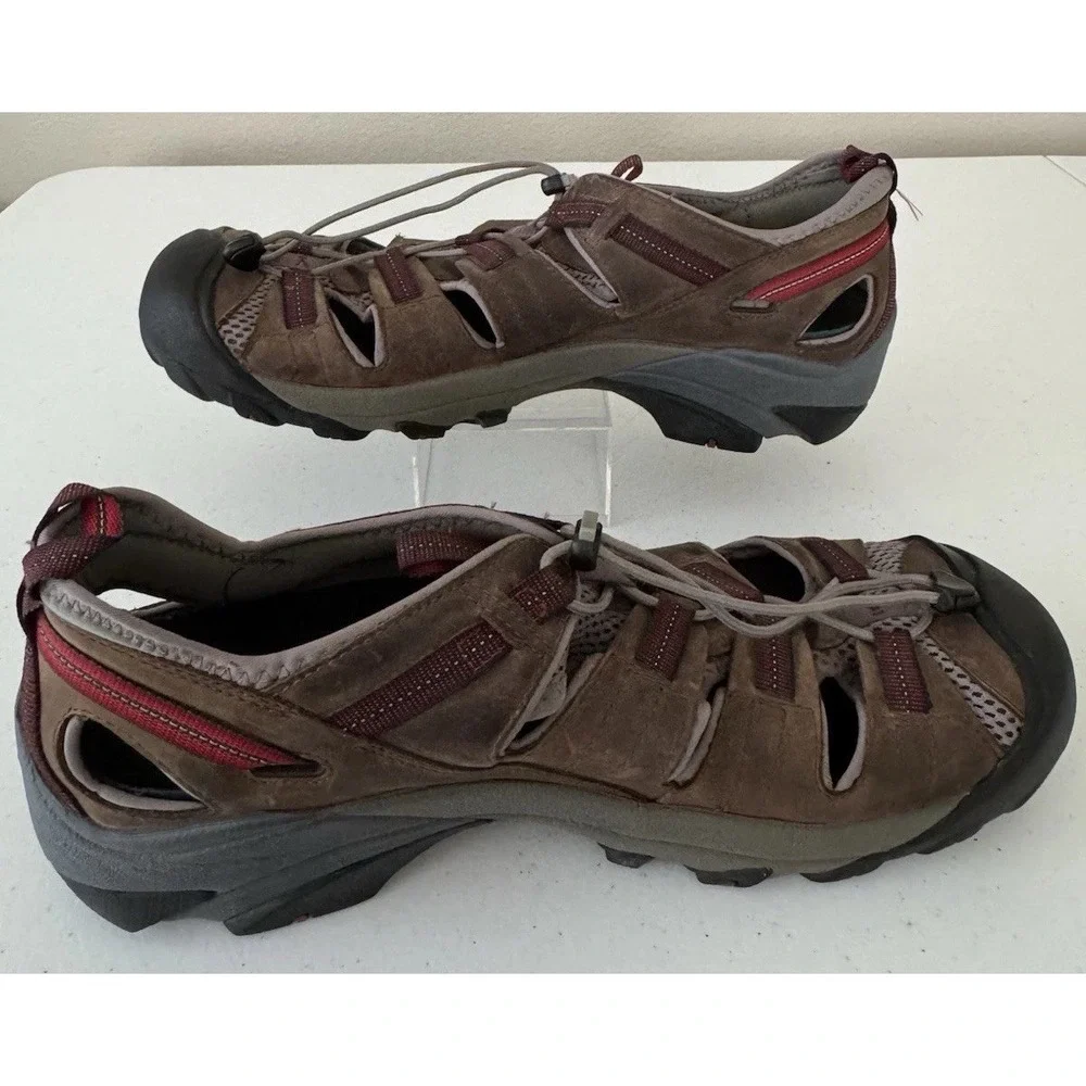 KEEN ARROYO II Men's 14 M Waterproof Brown Leather Water Shoes Sandals